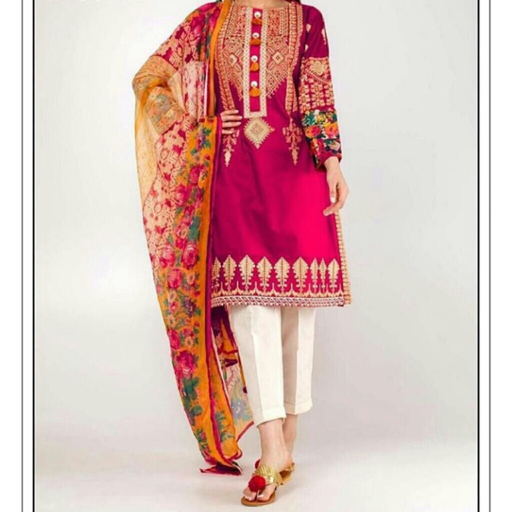 Lawn Pakistani shalwar kameez